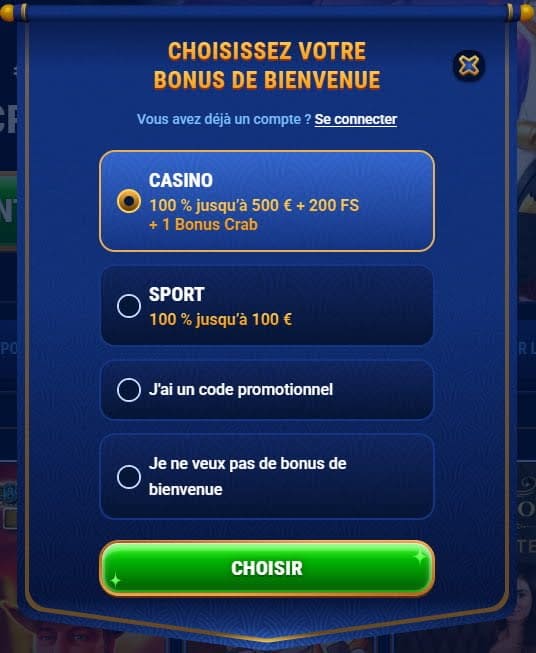 Wingaga Casino inscription